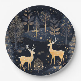 Prato De Papel Paper Plate-Christmas Tableware