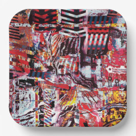 Prato De Papel Paper Plate – Fragmented Pulse