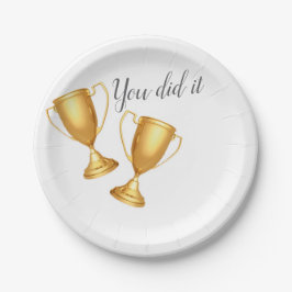 Prato De Papel Paper plate upon success