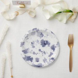 Prato De Papel Paper Plates 17,8 cm - Blue Pattern