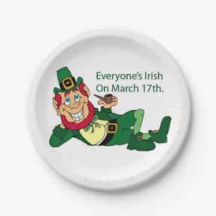 Prato De Papel Paper Plates Saint Patrick's Day