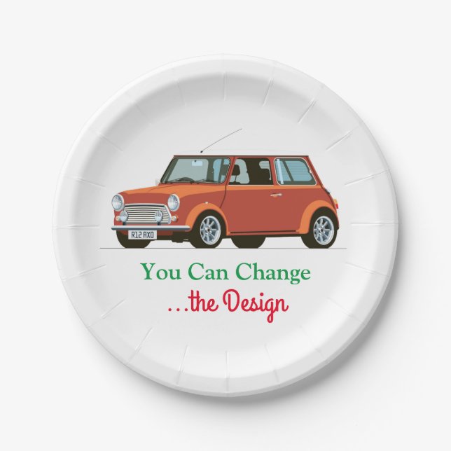Prato De Papel #PaperPlate #ClassicCars #CarDesignPaperPlate Pape (Frente)
