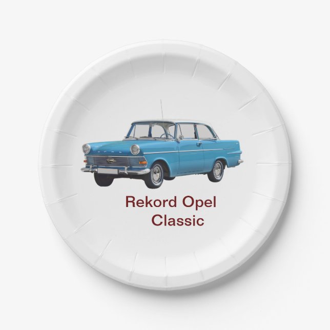Prato De Papel #PaperPlate #ClassicCars #CarDesignPaperPlate Pape (Frente)