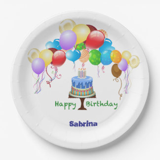 Prato De Papel Paperplate de aniversário