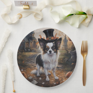 Prato De Papel Papillon Pumpkins Halloween Scary