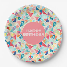 Prato De Papel Par Geométrico 2K de Padrão de Chinelos