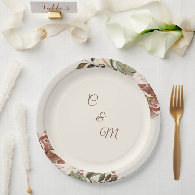 Prato de Papel para Casamento Jardim Botânico Rubo (Casamento)