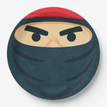 Prato de Papel para Festa de Aniversário Ninja War
