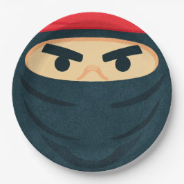 Prato de Papel para Festa de Aniversário Ninja War