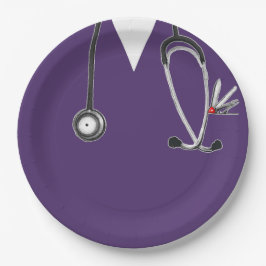 Prato de Papel para Festa de Formatura de Enfermei