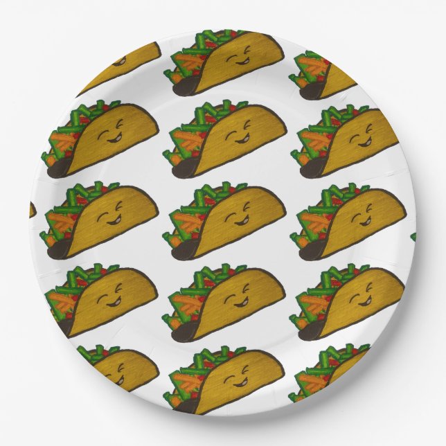 Prato de Papel para Festa de Taco (Frente)