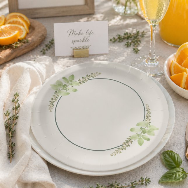 Prato de Papel para Festa Mimosa de Tomilho & Manj (Criador carregado)