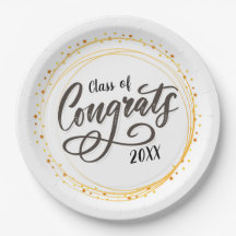 Parabéns classe de placas de papel