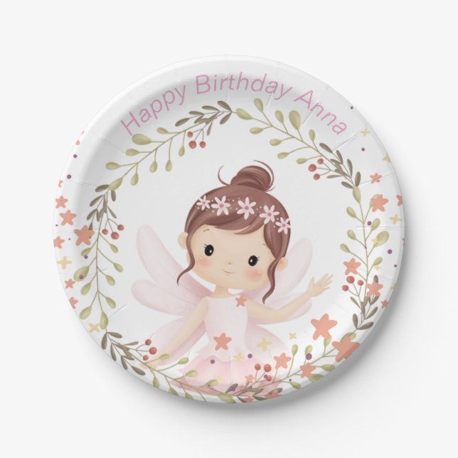 Prato De Papel Parabéns, texto personalizável (Frente)