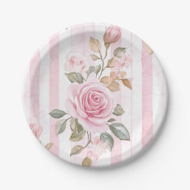 Prato De Papel Paris Themed Chá de panela