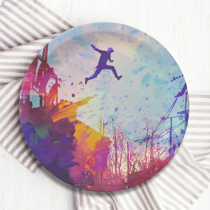 Prato De Papel Parkour Urban Free Runling Freestyling