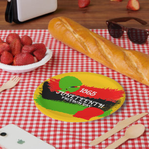Prato De Papel Partido 1865 da Celebração do Sinalizador do Dia d