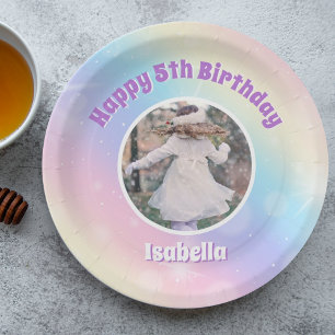 Prato De Papel Partido Bonito do Aniversário de criança Sparkle