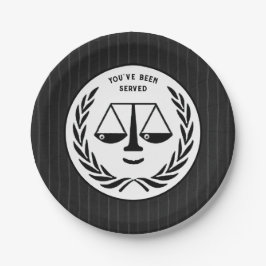 Prato De Papel Partido do Advogado