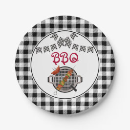 Prato De Papel Partido do CHURRASCO de Banner de Bunting de Xadre