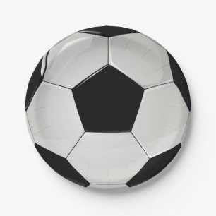 Prato De Papel Partido do futebol do futebol dos esportes