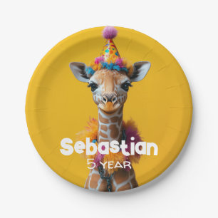 Prato De Papel Partido Giraffe Extravaganza