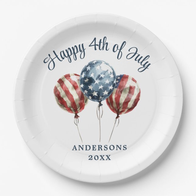 Prato De Papel Partido Patriótico 4 de julho (Frente)