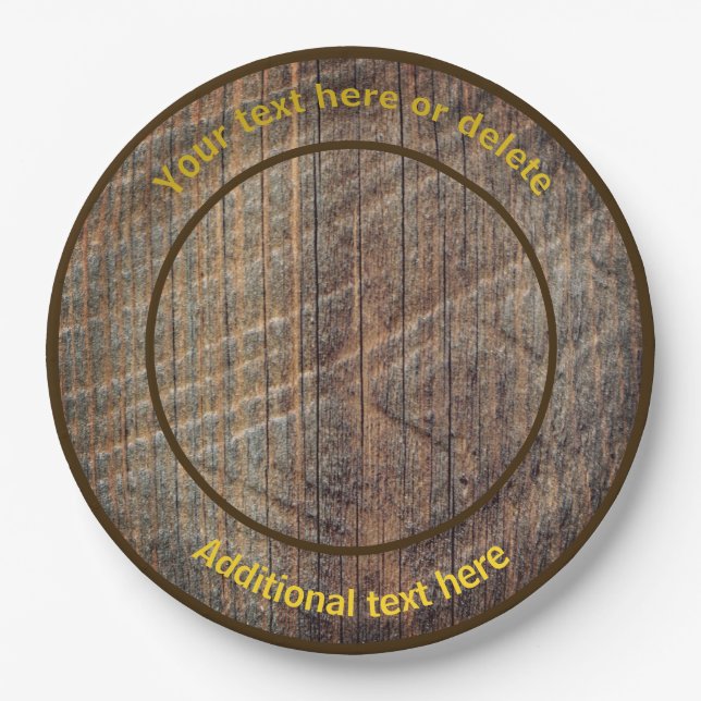 Prato De Papel Partido Personalizado de Crowing de Galeria de Faz (Frente)