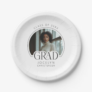 Prato De Papel Partido Personalizado de Fotografias Preto Branco