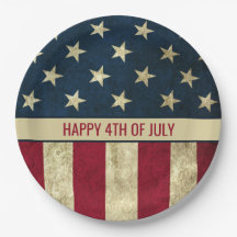 Partido Vintage American Flag 4 De Julho