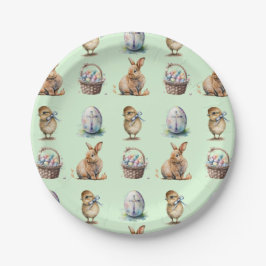 Prato De Papel Páscoa