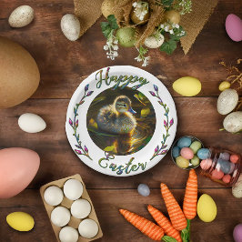 Prato De Papel Páscoa Ducking