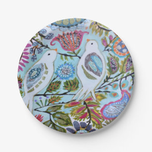 Prato De Papel Pássaros de Papel I