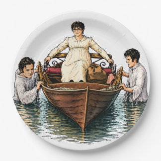 Prato De Papel Passeio de barco final de Mary Bennet