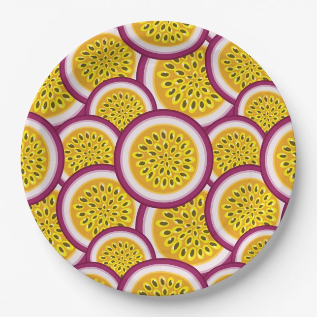 Prato De Papel Passion fruit slices (Frente)