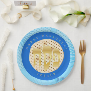Prato De Papel Passover Seder Kosher Pesach Matzah