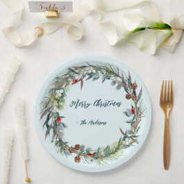 Prato De Papel Pasta De Papel De Pavimento Da Floresta De Madeira