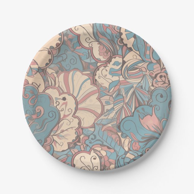 Prato De Papel pastel bonito (Frente)