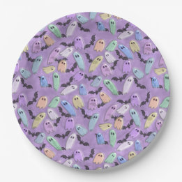 Prato De Papel Pastel Ghost Party