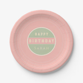 Prato De Papel Pastel Vinyl Record Birthday Paper Plates
