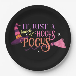 Prato De Papel Pastel Witch Hocus Pocus Halloween Broomstick