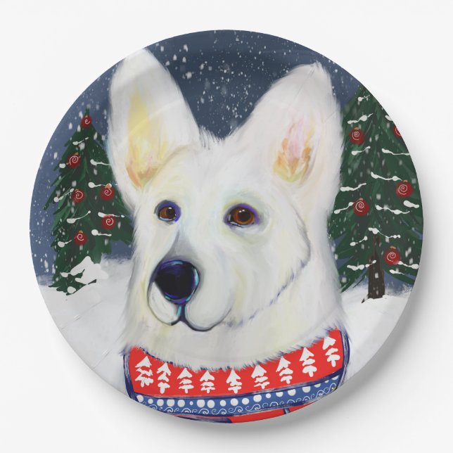 Prato De Papel Pastor Alemão  (Frente)