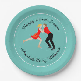 Prato De Papel Patinação de Figura