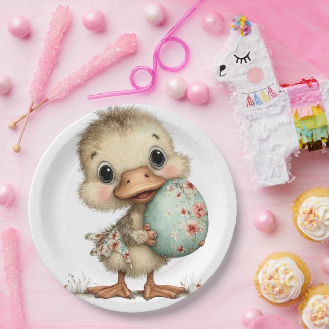 Prato De Papel Patinho (Festa)