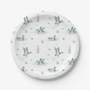 Prato De Papel Pato-real Toile de Jouy Sexo Neutro