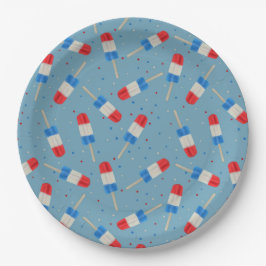 Prato De Papel Patriotic Popsicles Paper Plates