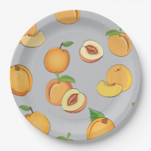 Prato De Papel Peach Pattern 6