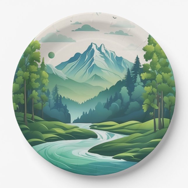 Prato De Papel Peças em papel de terceiros (Frente)