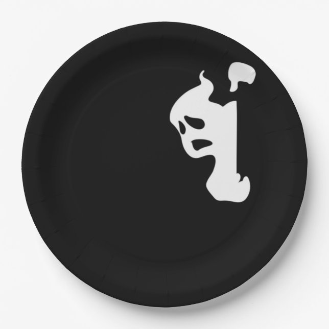 Prato De Papel Peekaboo Essential Sloth Halloween (Frente)