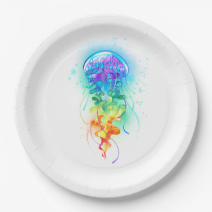 Prato De Papel Peixe-medusa